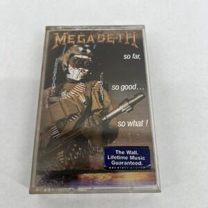 Megadeth So Far So Good So What Cassette Tape Capitol XDR Metal